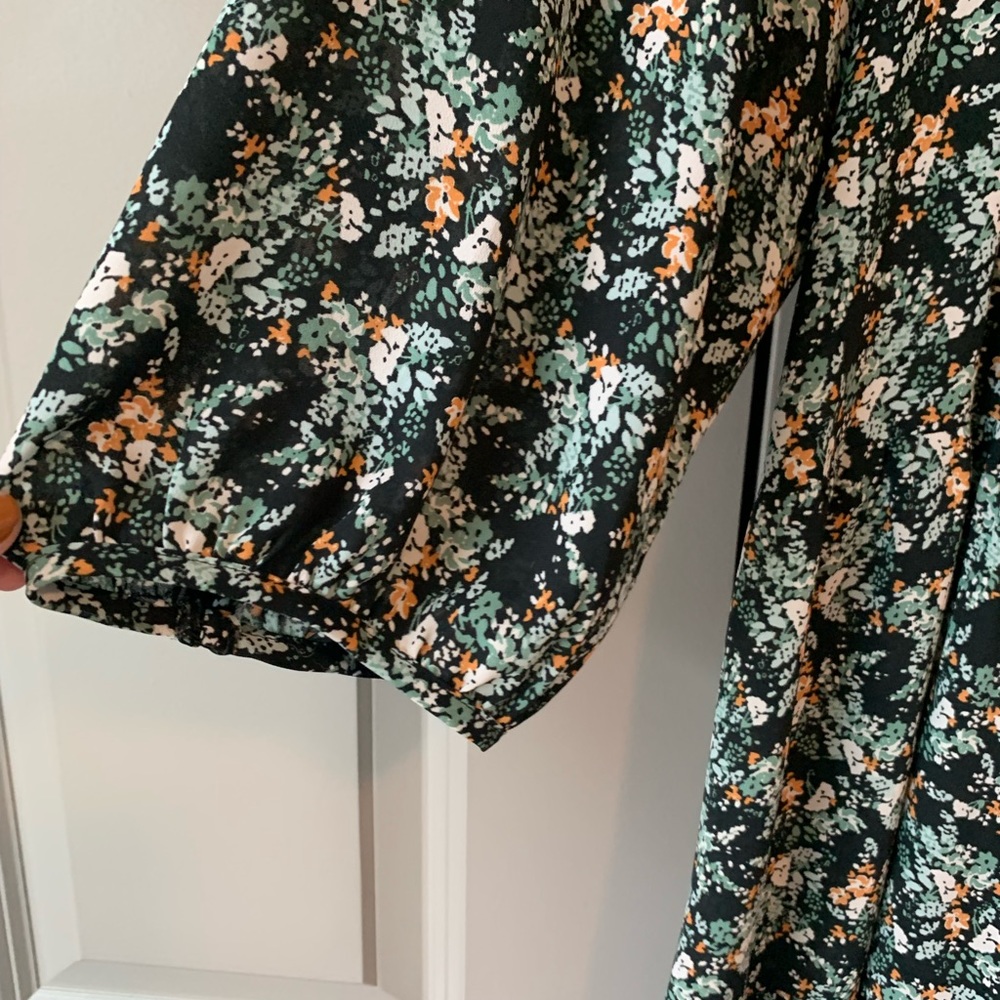 Banana Republic Swing Green Floral Shift Dress. Size medium. - Picture 2 of 7